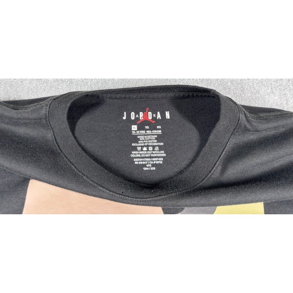 Air Jordan Brand Black Camo Graphic Print Tee Youth XL Boys 13-15 Year Old - Picture 2 of 4